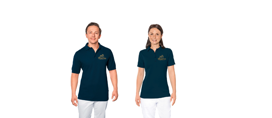 Blaue Polo-Shirts 
